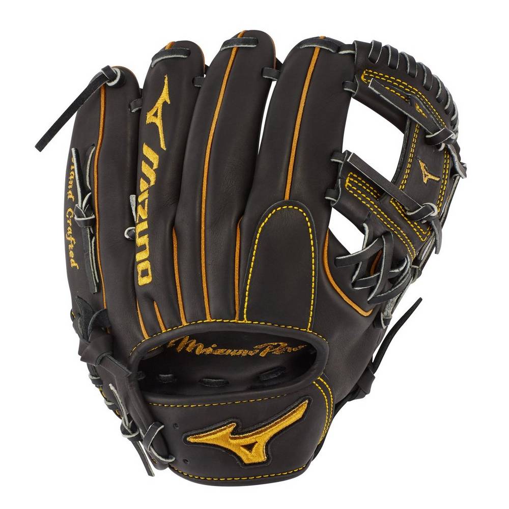 Luva Baseball Mizuno Pro Infield 11.5" - Regular Pocket - Homem - Pretas - CSINO2649